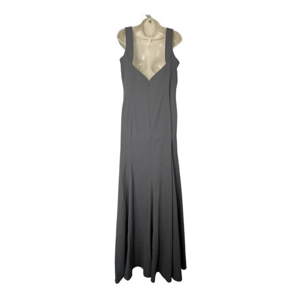 NWT Dessy Collection Vivian Diamond Open Back Sleeveless Dress Charcoal Sz 18 - Picture 3 of 9
